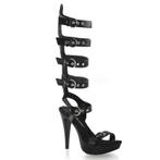 Supergave hoge hak, plateauzool gladiator laars, maat 41,5, Verzenden, Zwart, Nieuw, Schoenen met hoge hakken
