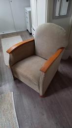Fauteuil vintage retro, Ophalen, 75 tot 100 cm, Hout, 50 tot 75 cm