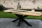 Eettafel, Huis en Inrichting, Ophalen, 50 tot 100 cm, Vijf personen of meer, Metaal