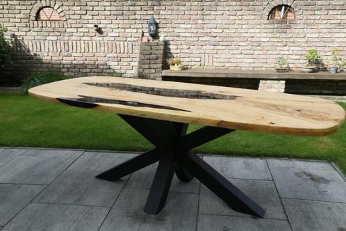 Eettafel, Huis en Inrichting, Tafels | Eettafels, Nieuw, 50 tot 100 cm, 200 cm of meer, Vijf personen of meer, Ovaal, Overige houtsoorten
