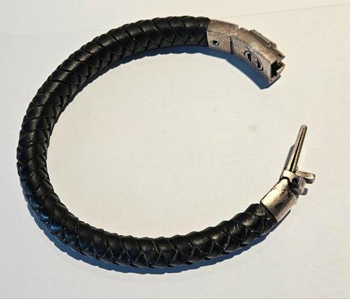 Buddha To Buddha armband, Sieraden, Tassen en Uiterlijk, Armbanden, Zo goed als nieuw, Leer, Zilver, Ophalen of Verzenden