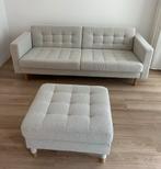 3 zits bank - IKEA; Landskrona. Inclusief bijzet stuk. Beige, Huis en Inrichting, Banken | Sofa's en Chaises Longues, Stof, 75 tot 100 cm