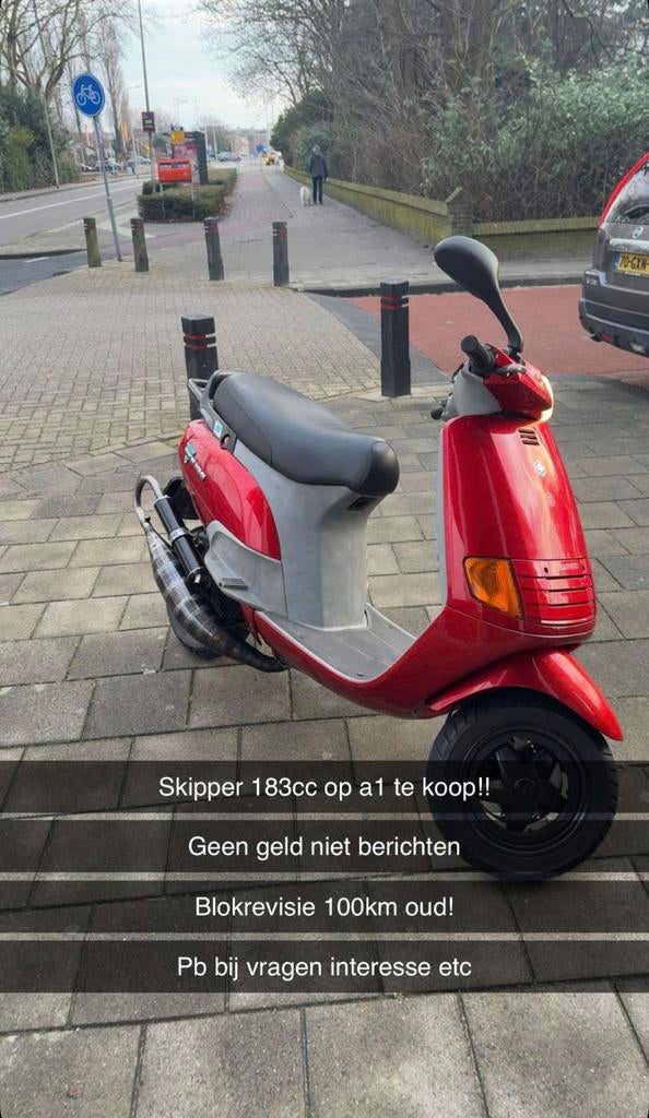 Skipper 183cc op a1 kenteken motorplaat, Ophalen, Zo goed als nieuw, Tweetakt, Overige modellen