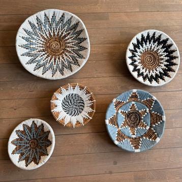 Wanddecoratie Bali - Blue 40 cm rond beschikbaar voor biedingen