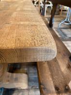 Blank Frans eiken kloostertafel tafel eettafel, Antiek en Kunst, Ophalen