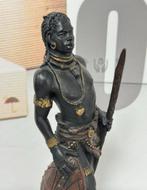 Afrikaanse krijger jager speer Zuid-Afrika 35cm Beeld kunst, Antiek en Kunst, Kunst | Niet-Westerse kunst, Ophalen of Verzenden