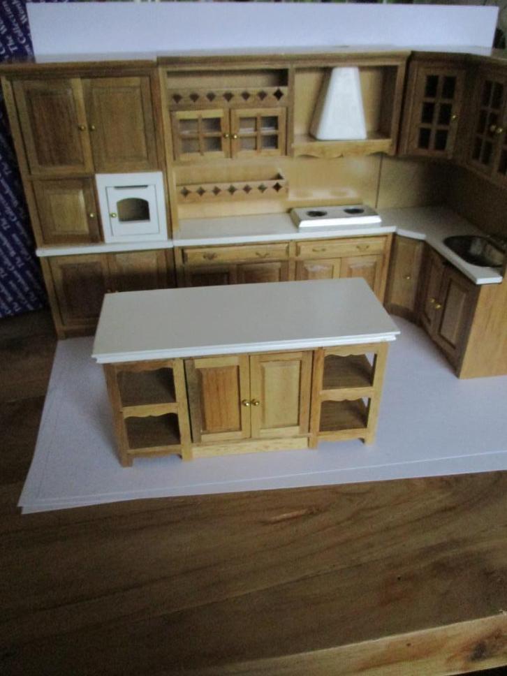 poppenhuis keuken, Verzamelen, Poppenhuizen en Toebehoren, Zo goed als nieuw, Decoratie, Ophalen of Verzenden
