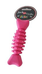 JACK AND VANILLA Bone Hondenspeeltje Rubber Roze 12 cm OP=OP, Ophalen of Verzenden, Nieuw, Apporteerspeelgoed