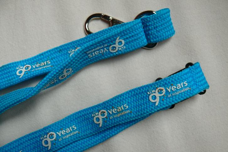 KLM keycord 90 jarig bestaan, Verzamelen, Luchtvaart en Vliegtuigspotten, Zo goed als nieuw, Overige typen, Ophalen of Verzenden