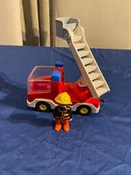 Playmobil 123, Brandweer Ladderwagen met bakje 6967, Ophalen of Verzenden, Zo goed als nieuw, Complete set