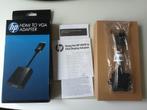 HP HDMI to naar VGA adapter, Ophalen of Verzenden, Zo goed als nieuw