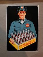 Coca Cola Emaille Bord ., Verzamelen, Ophalen of Verzenden, Gebruikt, Reclamebord