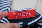 Vest/ Jurk donkerblauw/ offwhite Tredy mt 40 Vaste prijs, Maat 38/40 (M), Blauw, Tredy, Ophalen of Verzenden