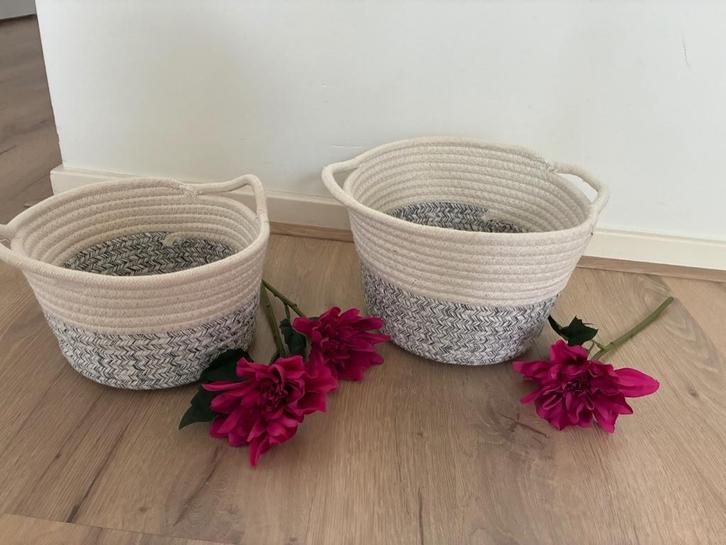 Manden, Huis en Inrichting, Woonaccessoires | Schalen en Manden, Nieuw, Rond, Ophalen