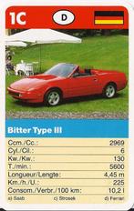 Kw2234 autokaartje 1c bitter type lll, Ophalen of Verzenden, Zo goed als nieuw, Auto's