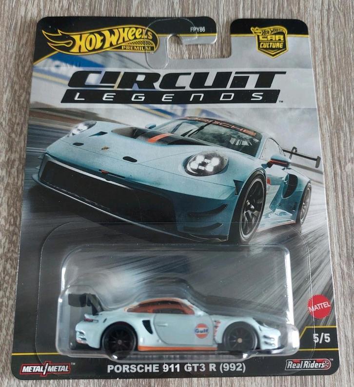 Hot Wheels Premium Porsche 911 GT3 R (992) (Circuit Legends), Hobby en Vrije tijd, Modelauto's | Overige schalen, Nieuw, Auto