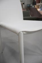 Moderne eetkamerstoelen wit kunstleder stapelbaar (16x), Huis en Inrichting, Stoelen, Ophalen, Wit, Nieuw, Leer