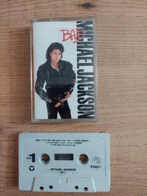 Michael Jackson - Bad Cassetteband, Cd's en Dvd's, Cassettebandjes, Gebruikt, Origineel, Pop, 1 bandje, Ophalen of Verzenden