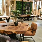 Eettafel | Boomstam | Boomstammeubels – Uniek & Handgemaakt, Vijf personen of meer, Rechthoekig, Nieuw, 200 cm of meer