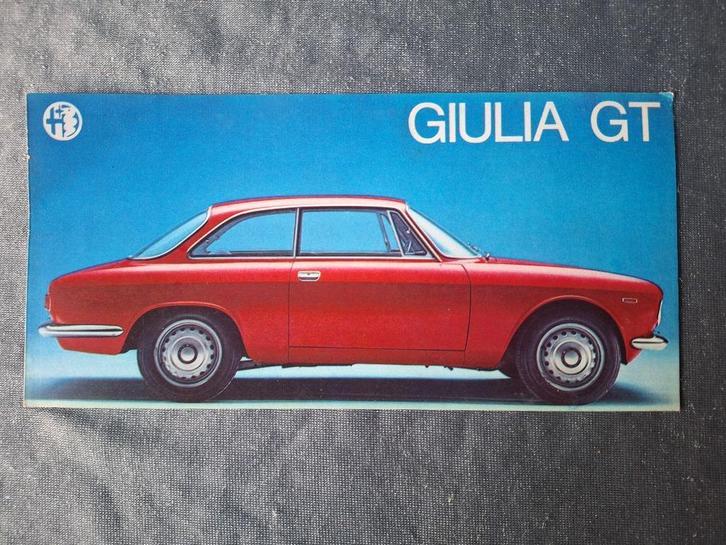 Brochure ALFA ROMEO GIULIA GT - IT, Boeken, Auto's | Folders en Tijdschriften, Gelezen, Alfa Romeo, Verzenden