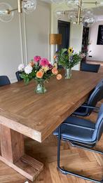 Kloostertafel te koop! 240x120cm - Bladdikte 10cm, Ophalen, Gebruikt, 100 tot 150 cm, 200 cm of meer