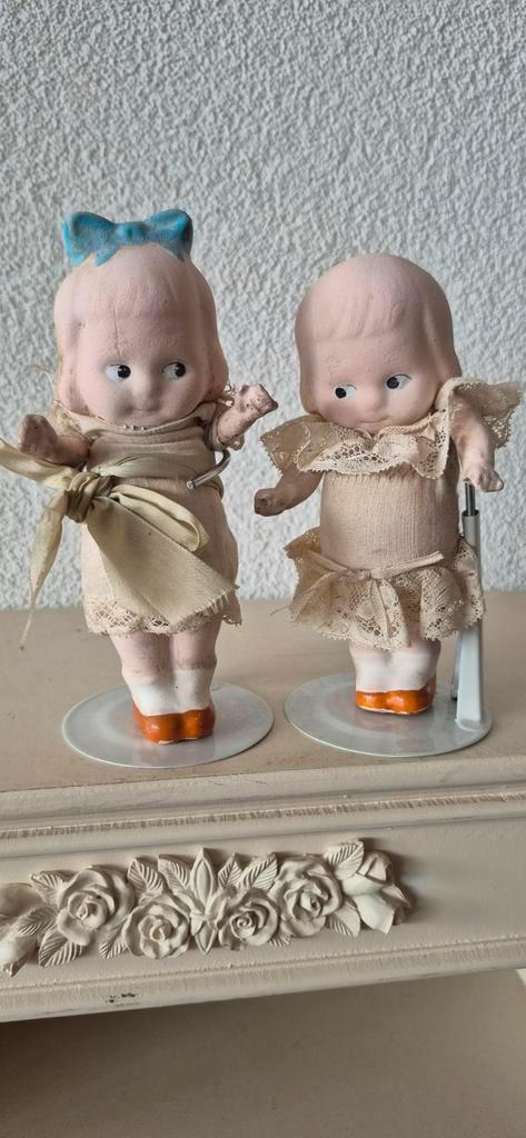 Antieke Porseleinen Popjes - 15 cm, Antiek en Kunst, Antiek | Speelgoed, Ophalen of Verzenden