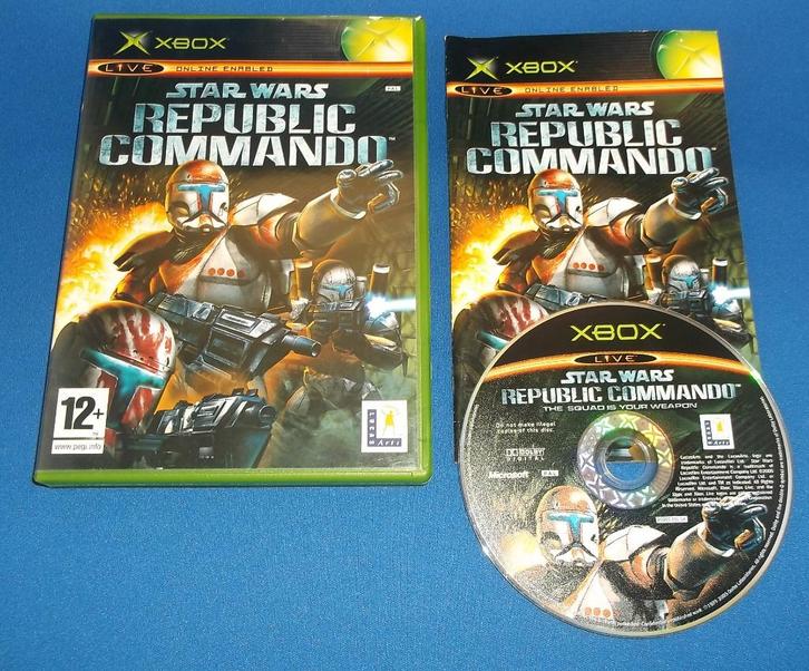 Star Wars Republic Commando (Xbox), Spelcomputers en Games, Games | Xbox Original, Gebruikt, Avontuur en Actie, 3 spelers of meer