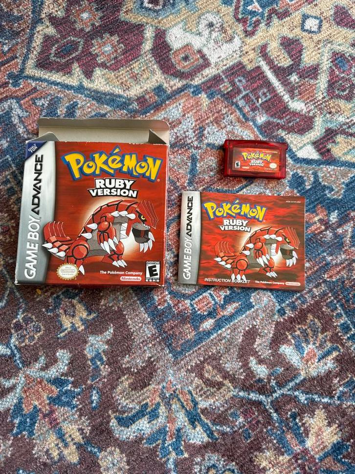 Pokémon Ruby (GBA) Compleet met Doos & Handleiding, Spelcomputers en Games, Games | Nintendo Game Boy, Gebruikt, Role Playing Game (Rpg)