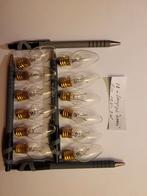 12 x Kerstlampjes model ' kaars-vlam'  E10,  12 V -3 W, Diversen, Kerst, Ophalen of Verzenden, Zo goed als nieuw