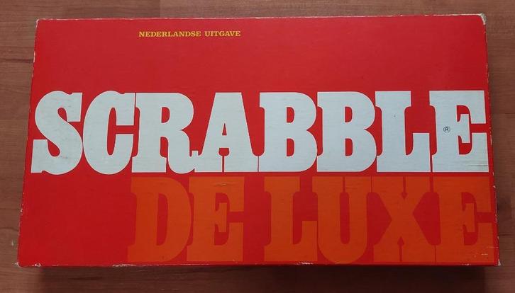 Scrabble de Luxe, met draaitafel, Hobby en Vrije tijd, Gezelschapsspellen | Bordspellen, Gebruikt, Een of twee spelers, Drie of vier spelers