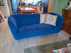 Leolux Pupilla blauw 2zits/180 cm, Ophalen, Gebruikt, 150 tot 200 cm, Tweepersoons