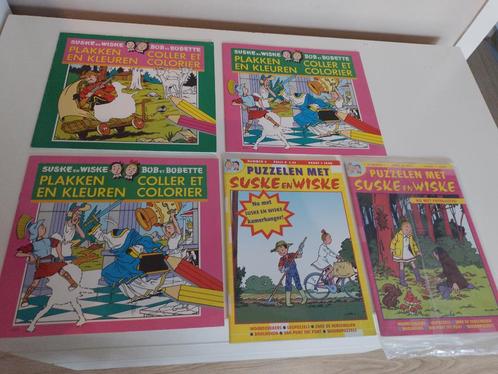 Suske en Wiske - Plakken en kleuren en puzzelen met.., Boeken, Stripboeken, Zo goed als nieuw, Meerdere stripboeken, Ophalen of Verzenden