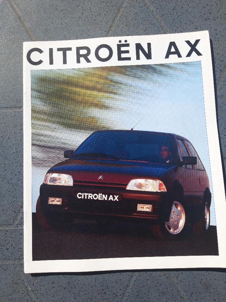 folder Citroën AX modeljaar 1993 - incl. GTI - Nederlands, Ophalen of Verzenden, Zo goed als nieuw, Citroën