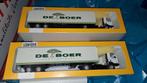 2 Lion Toys De Boer Supermarkten Modelauto, Hobby en Vrije tijd, Modelauto's | 1:87, Ophalen of Verzenden, Zo goed als nieuw, Bus of Vrachtwagen