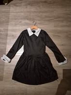 Wednesday Addams Carnavalskleding Meisjes 7-9 jaar, Ophalen of Verzenden, Zo goed als nieuw, 122 t/m 128, Meisje