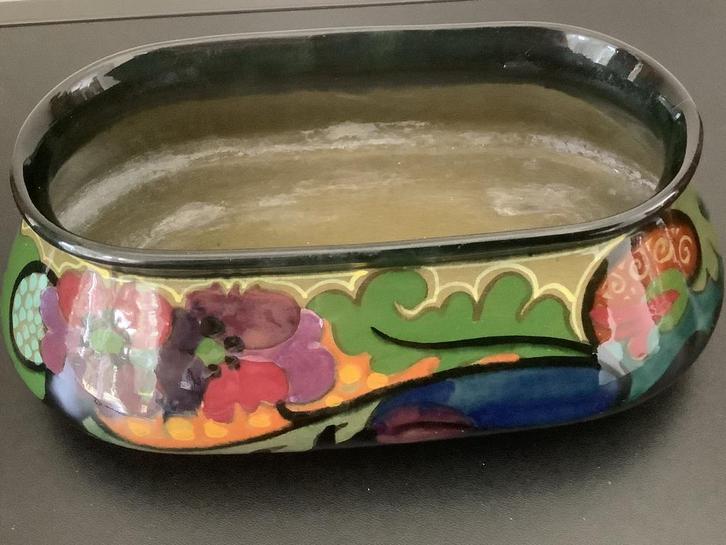 Gouda ( Gouds) plateel jardinière, art nouveau uit 1922., Antiek en Kunst, Antiek | Schalen, Ophalen of Verzenden