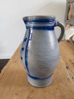 Antieke Stenen Kruik met Blauwe Decoratie, Antiek en Kunst, Antiek | Keramiek en Aardewerk, Ophalen of Verzenden