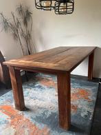 Echte teak houten eettafel, Huis en Inrichting, Tafels | Eettafels, Ophalen, Gebruikt, 50 tot 100 cm, Vijf personen of meer