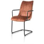 6 Nieuwe armleuning stoelen Mischa, Koper  zwart Swing frame, Ophalen, Zwart, Nieuw, Metaal