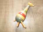 giraffe met stapelringen en houten blokjes, Ophalen of Verzenden, Gebruikt, Overige typen