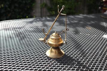 koperen lampje kannetje olielampje potje koper beschikbaar voor biedingen