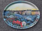 Vintage Bengt Elde “Tavelmålare Stockholm” ovaal dienblad, Ophalen of Verzenden, Huis en Inrichting