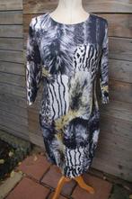 Jurk zwart/ creme/ oker Sweet Miss mt XL Vaste prijs, Zwart, Maat 46/48 (XL) of groter, Ophalen of Verzenden, Zo goed als nieuw