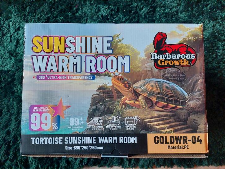 Droogplek met deksel voor waterschildpad