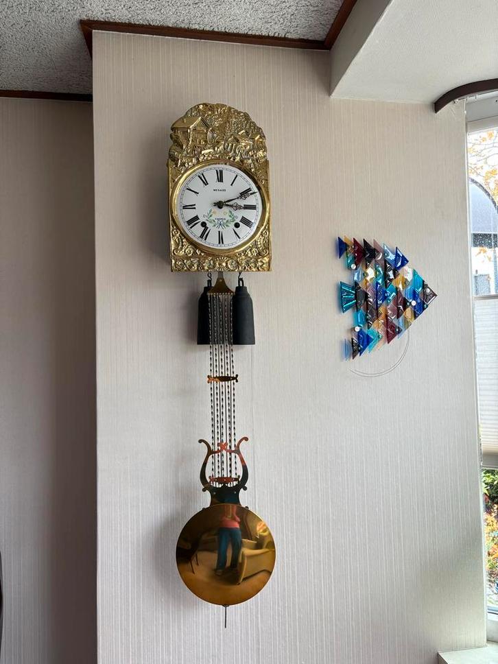 Antieke Franse Comtoise Klok - Prachtstuk!, Antiek en Kunst, Antiek | Klokken, Ophalen of Verzenden