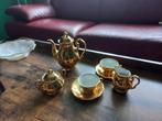 7 delig servies gouden mokka Vintage Creidlitz Bavaria., Gebruikt, Verzenden, Overige stijlen, Kop(pen) en/of Schotel(s)
