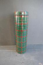 Vintage blik geruit groen rood, Verzenden, Gebruikt, Overige