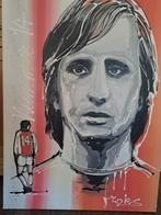 Groot schilderij van de legendarische nr14, Ophalen of Verzenden