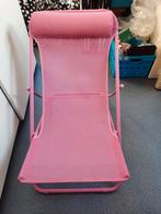 Roze Tuinstoel / Strandstoel - Nieuw!, Tuin en Terras, Ophalen, Nieuw, Metaal, Verstelbaar