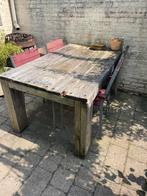 Steigerplanken tuintafel, Tuin en Terras, Tuintafels, Ophalen, Gebruikt, Rechthoekig, Hout